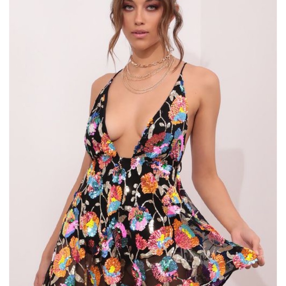 Lucy in the Sky- Sequin Romper.